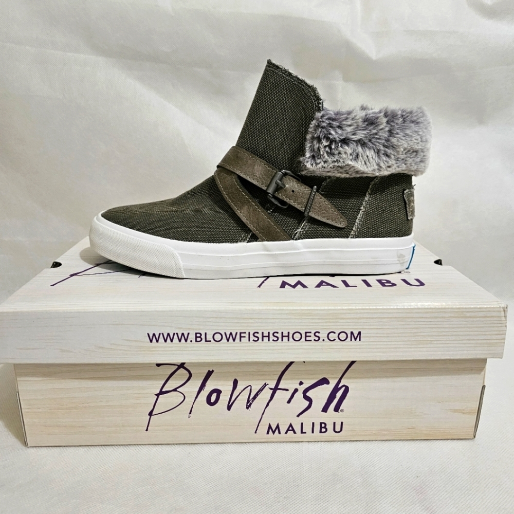 Blowfish Malibu  Faux Fur Trim Ankle Boot, Women's Sneakers